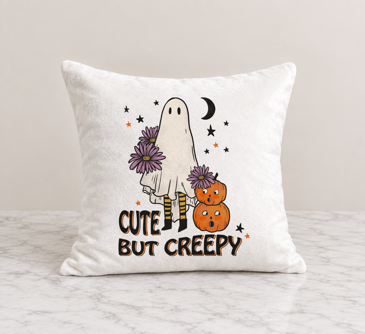Halloween Printed velvet cushion