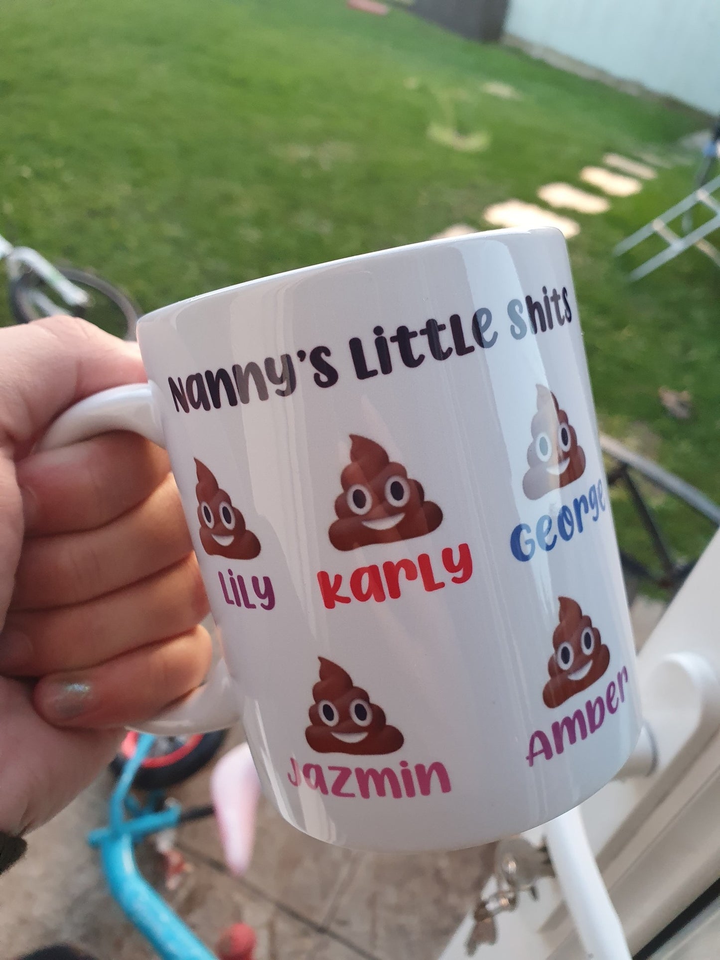 “Little Shits” Personalised Mug — Dishwasher Safe | Hand Printed