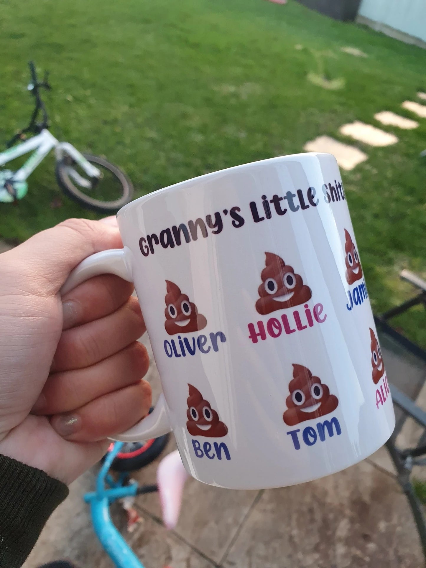 “Little Shits” Personalised Mug — Dishwasher Safe | Hand Printed