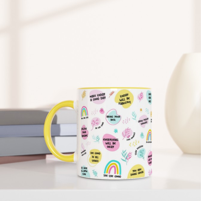 Positive Affirmation Mug – Hand Printed in the UK (11oz)