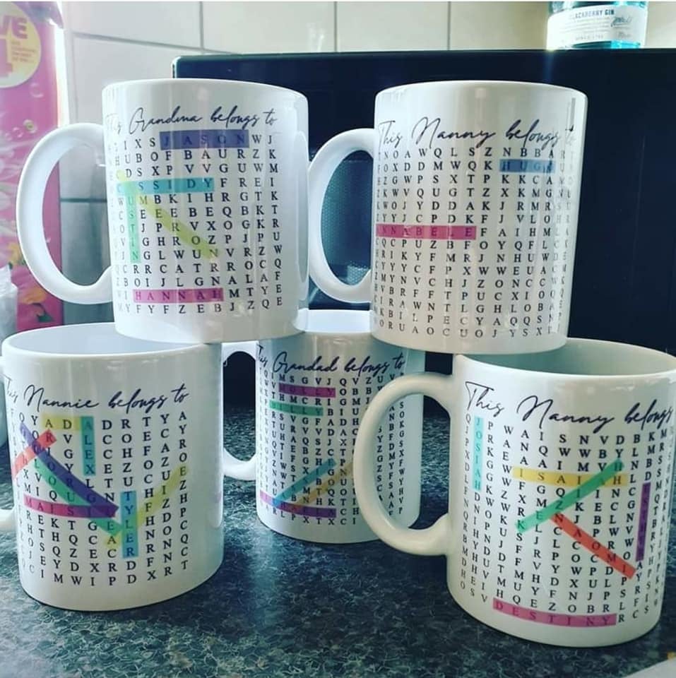 Personalised Wordsearch Mug Gift