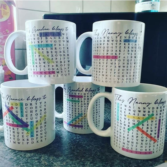 Personalised Wordsearch Mug Gift
